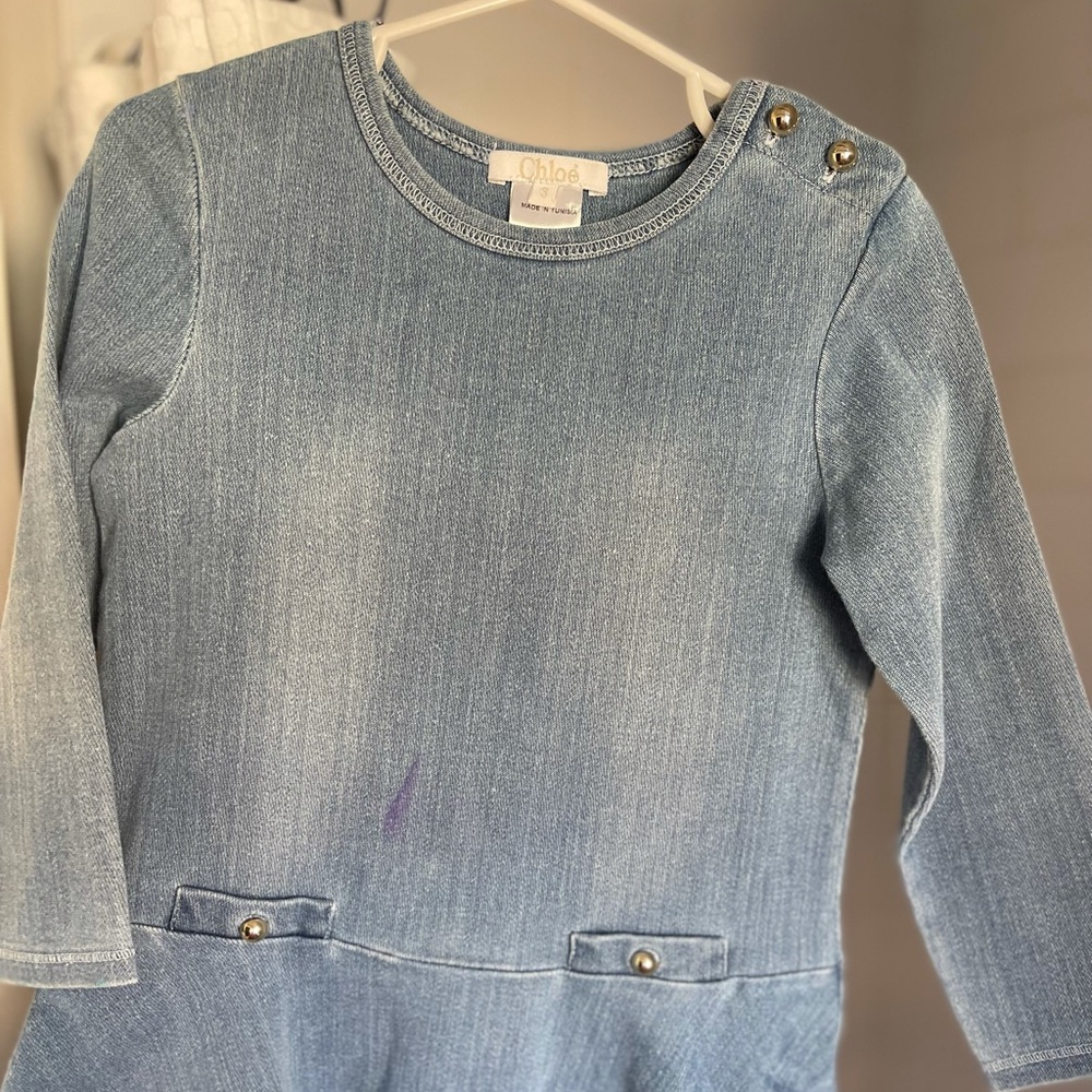 Chloè Toddler Denim Dress